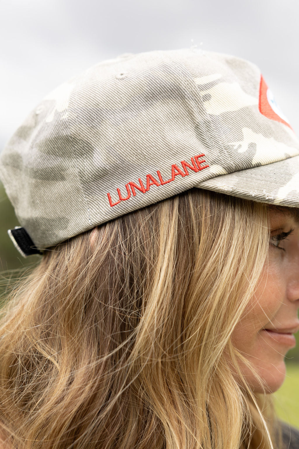 LUNA LANE GRLS CAP - CAMOUFLAGE