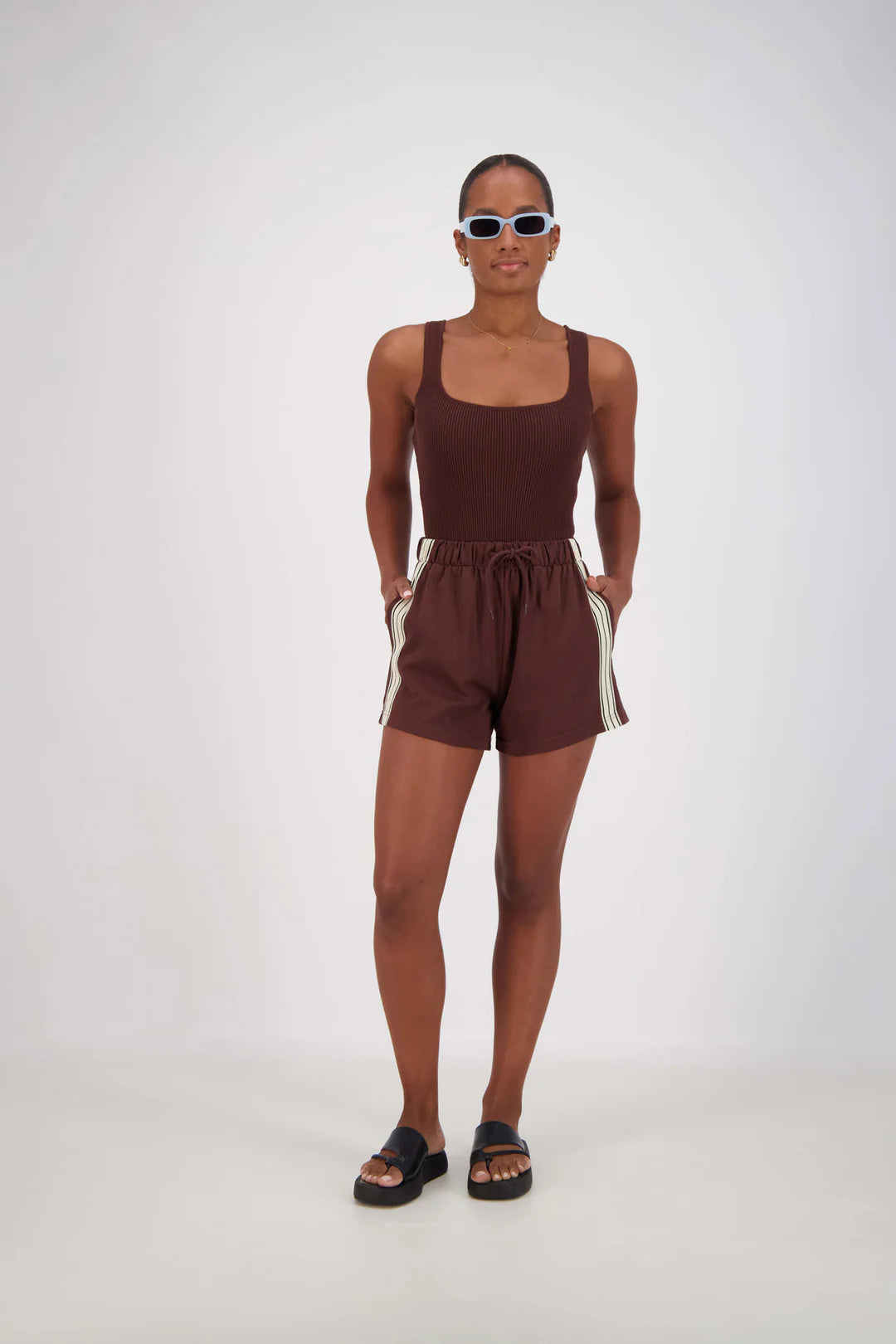 Jasmine Alexa Panarea Shorts Brown
