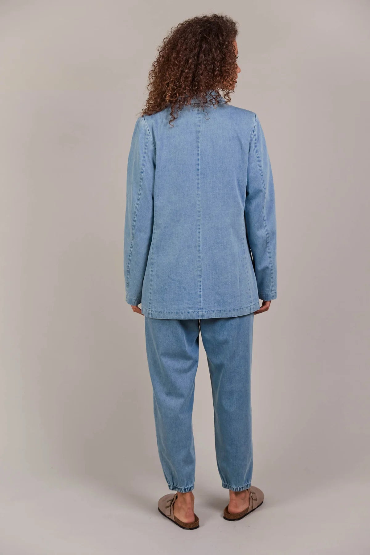 Eb and Ive Pepi Denim Blazer (Light Denim)