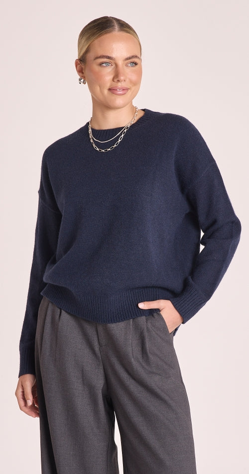Feather and Noise Margot Knit - Navy