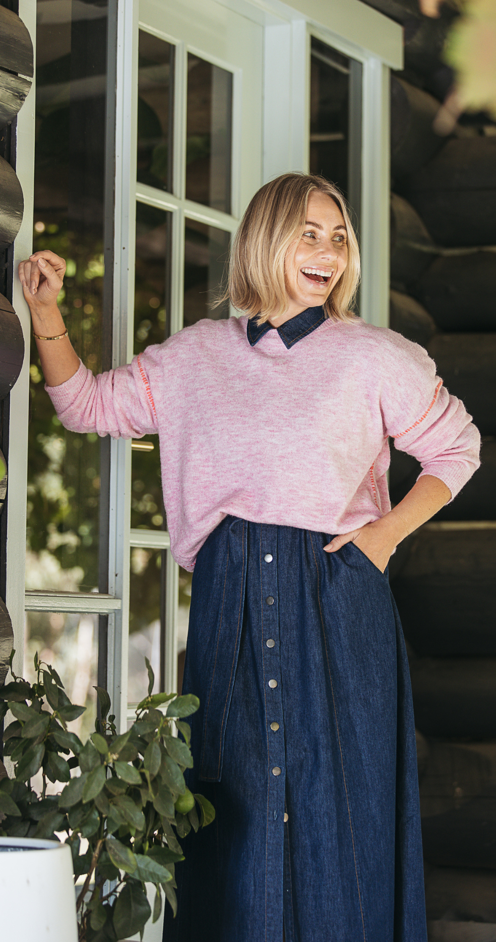 Feather and Noise Elodie Knit - Fairy Floss