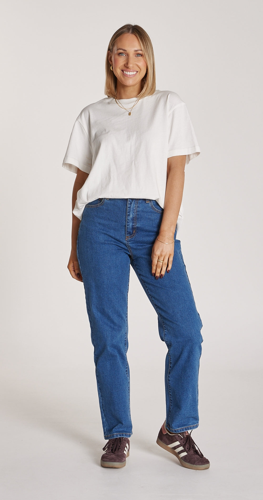 Feather and Noise Carter Tee - White