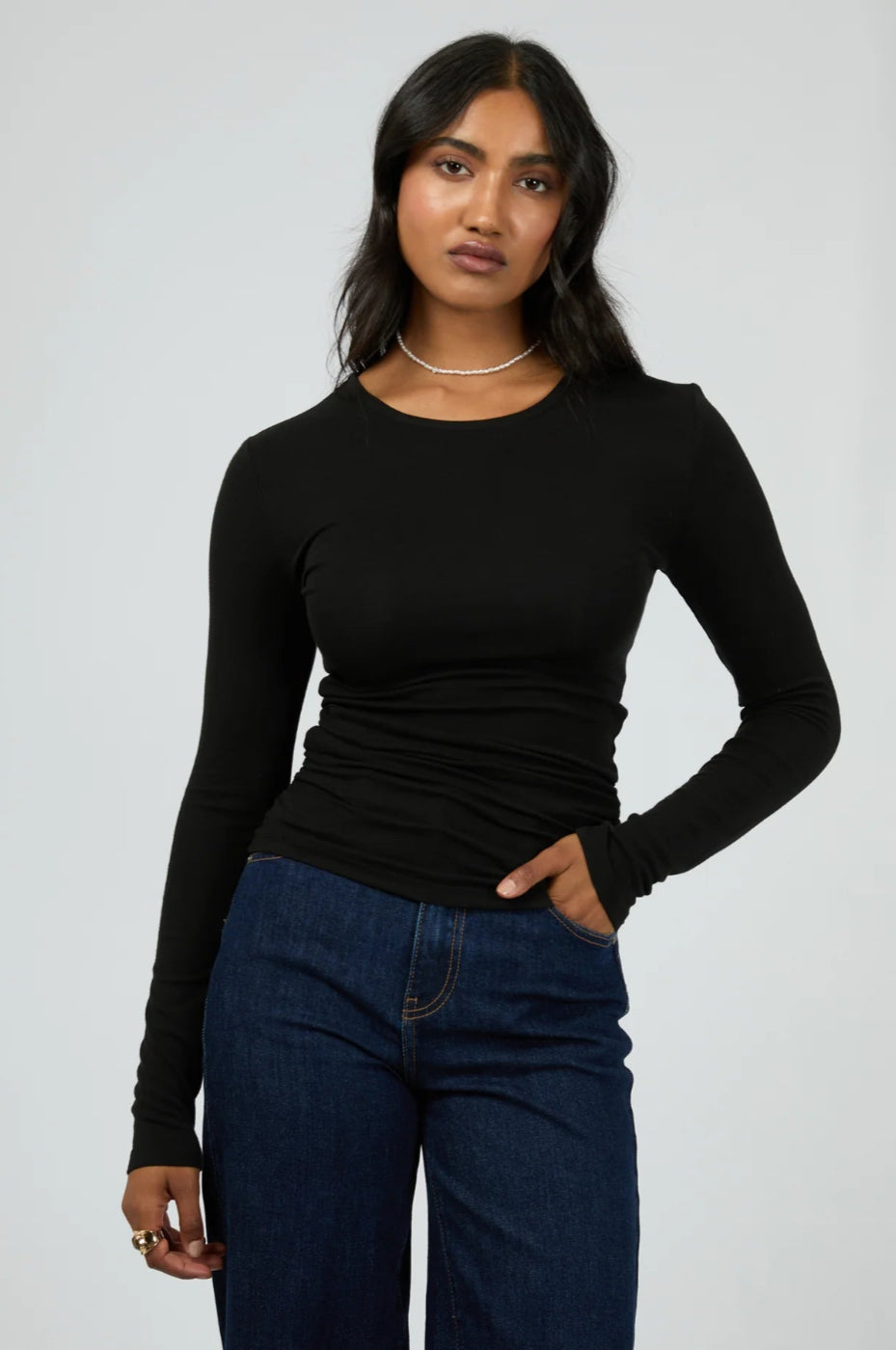 All About Eve Kylie Long Sleeve Top Black