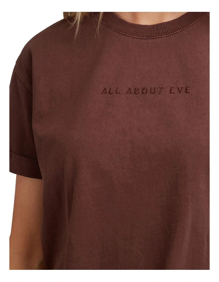 All About Eve Washed Tee Brown