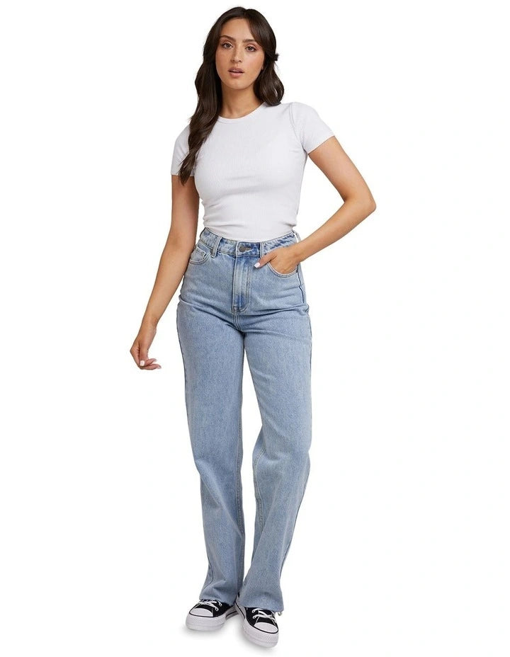 All About Eve Eve Baby Rib Tee White