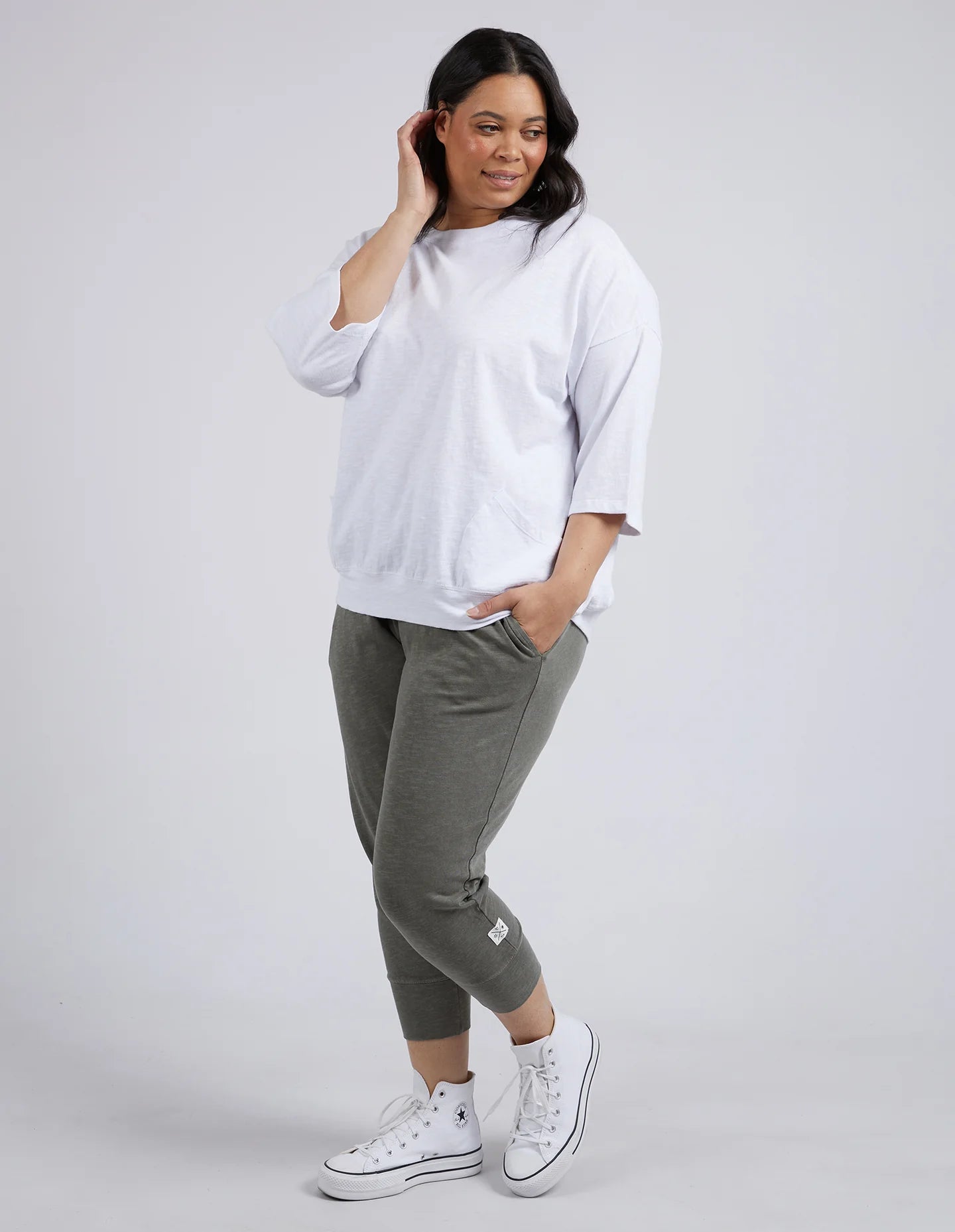 Elm Mazie Sweat White