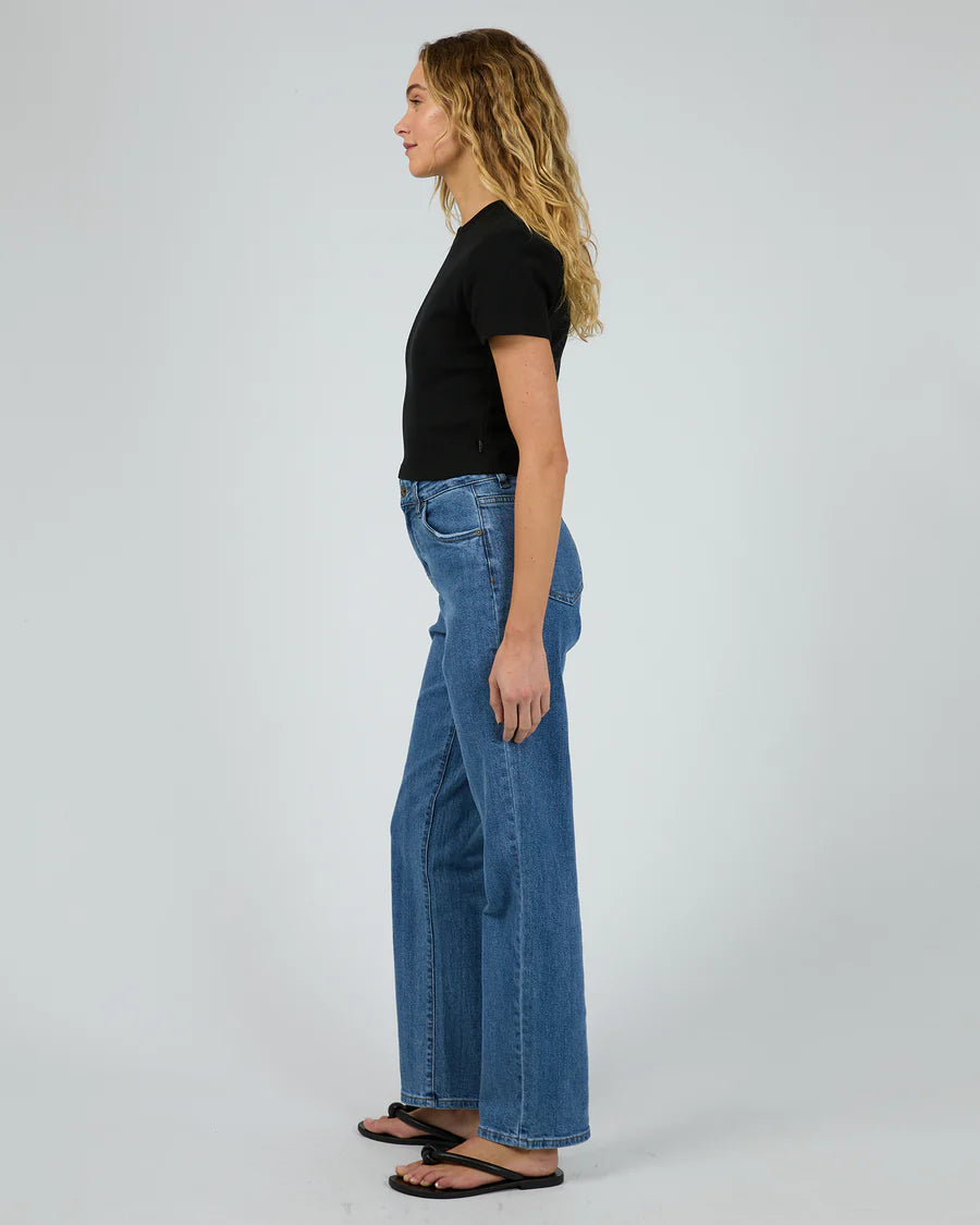 Silent Theory Bella Crop Tee Black