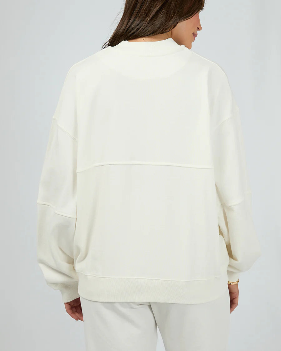 Silent Theory Nara Fleece Bomber Vinatge White