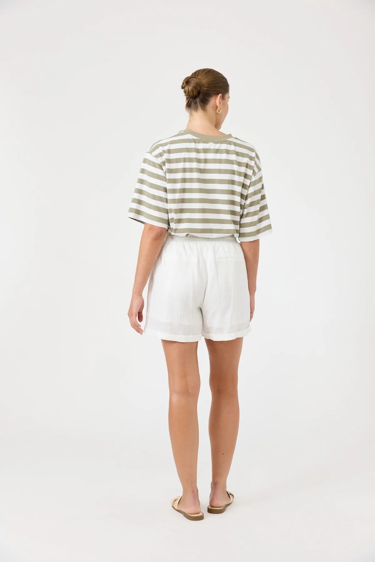 Eb and Ive Studio Shorts - White (Salt)