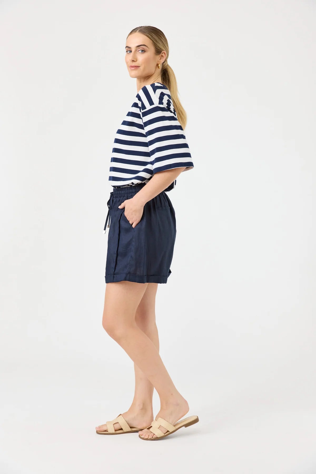 Eb and Ive Studio Shorts - Navy