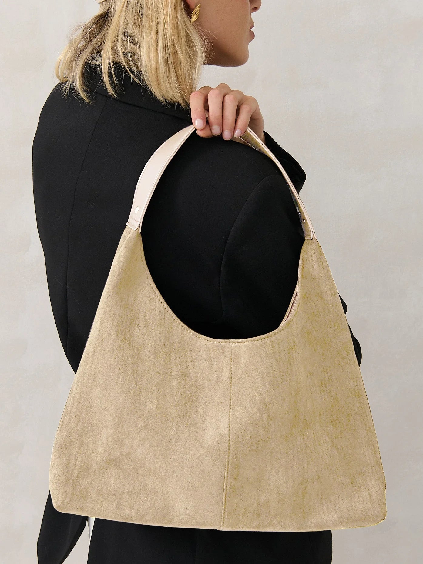 Kenny Suede Bag Beige - Angels Whisper
