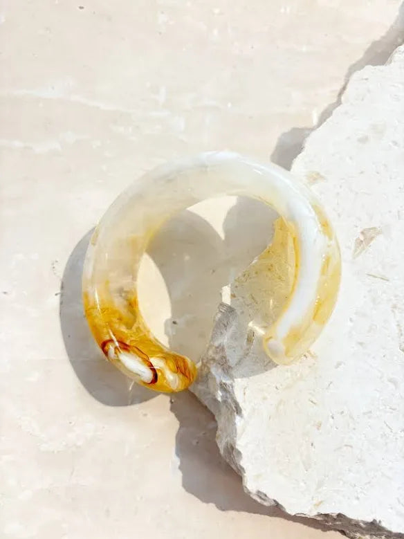 Joey Open Cuff Bangle Stone - Angels Whisper