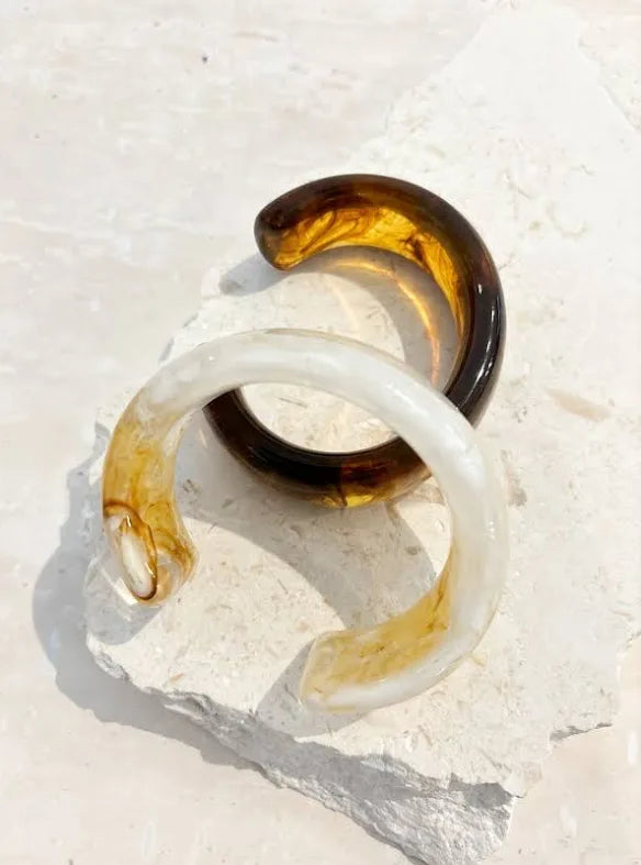 Joey Open Cuff Bangle Stone - Angels Whisper