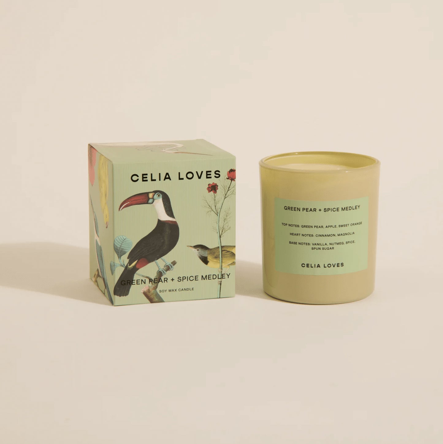 Celia Loves Candle Green Pear & Spice Medley