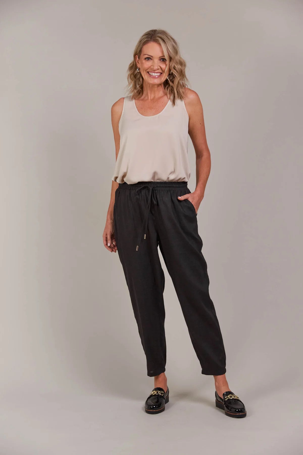 Eb and Ive Laax Relaxed Pant Black
