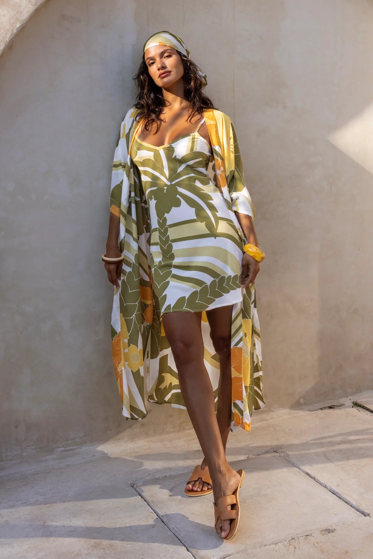 Love Street Summer Breeze Mini Slip - Dirty Martini