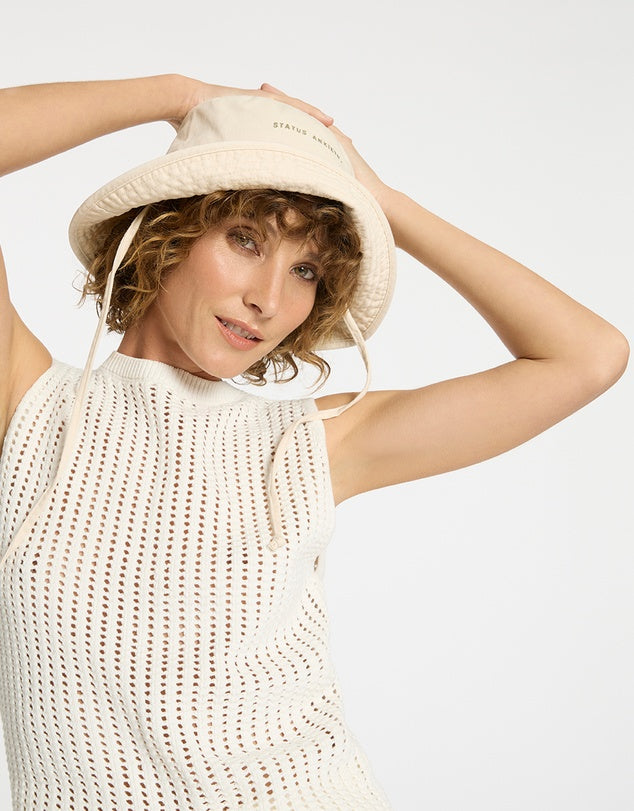 Status Anxiety Bucket Hat Cream