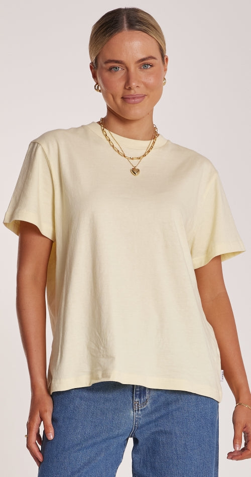 Feather and Noise Carter Tee - Butter