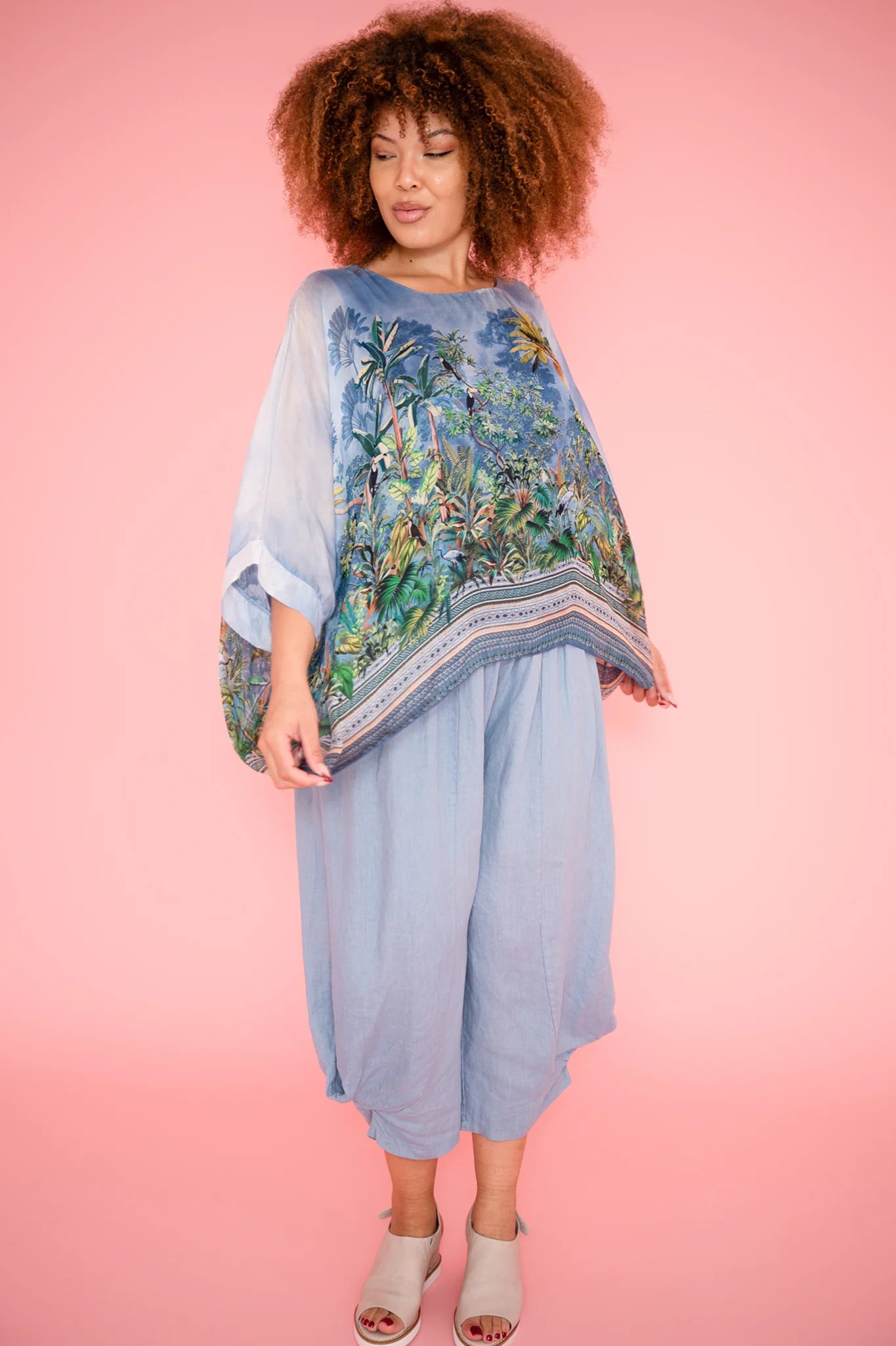 Donna Donna Toucan Top Jeans Blue
