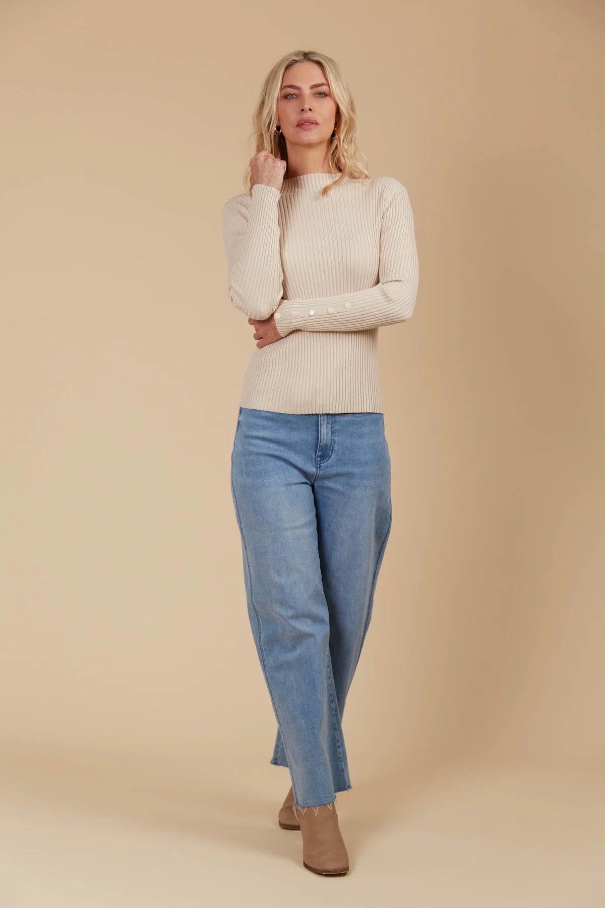 Isle of Mine Juno Knit Top - Canvas
