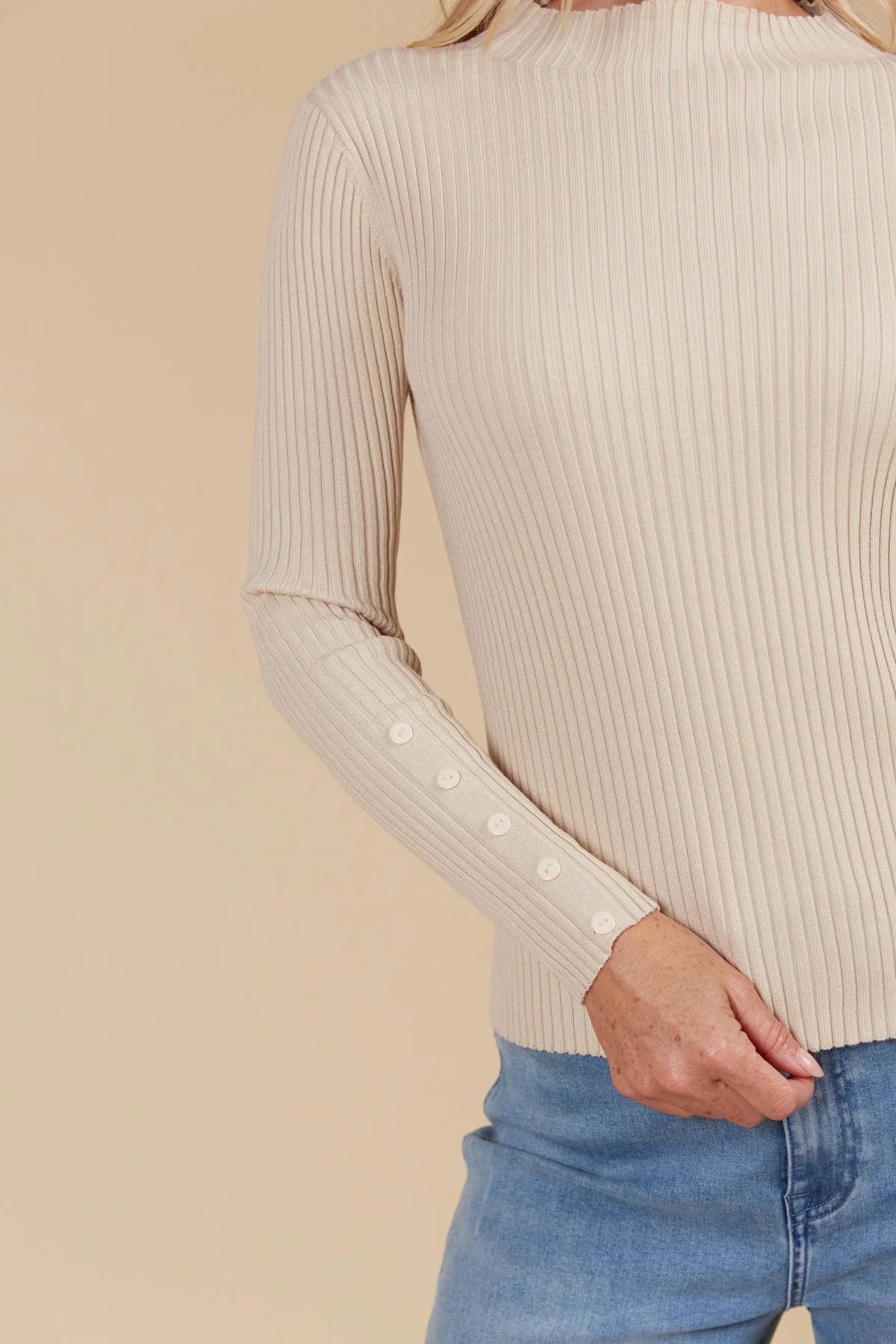 Isle of Mine Juno Knit Top - Canvas