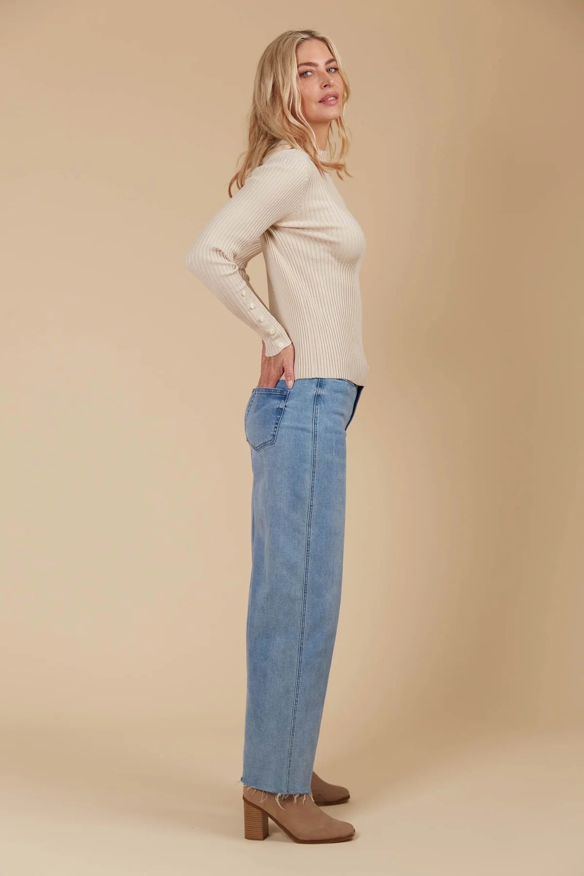 Isle of Mine Juno Knit Top - Canvas