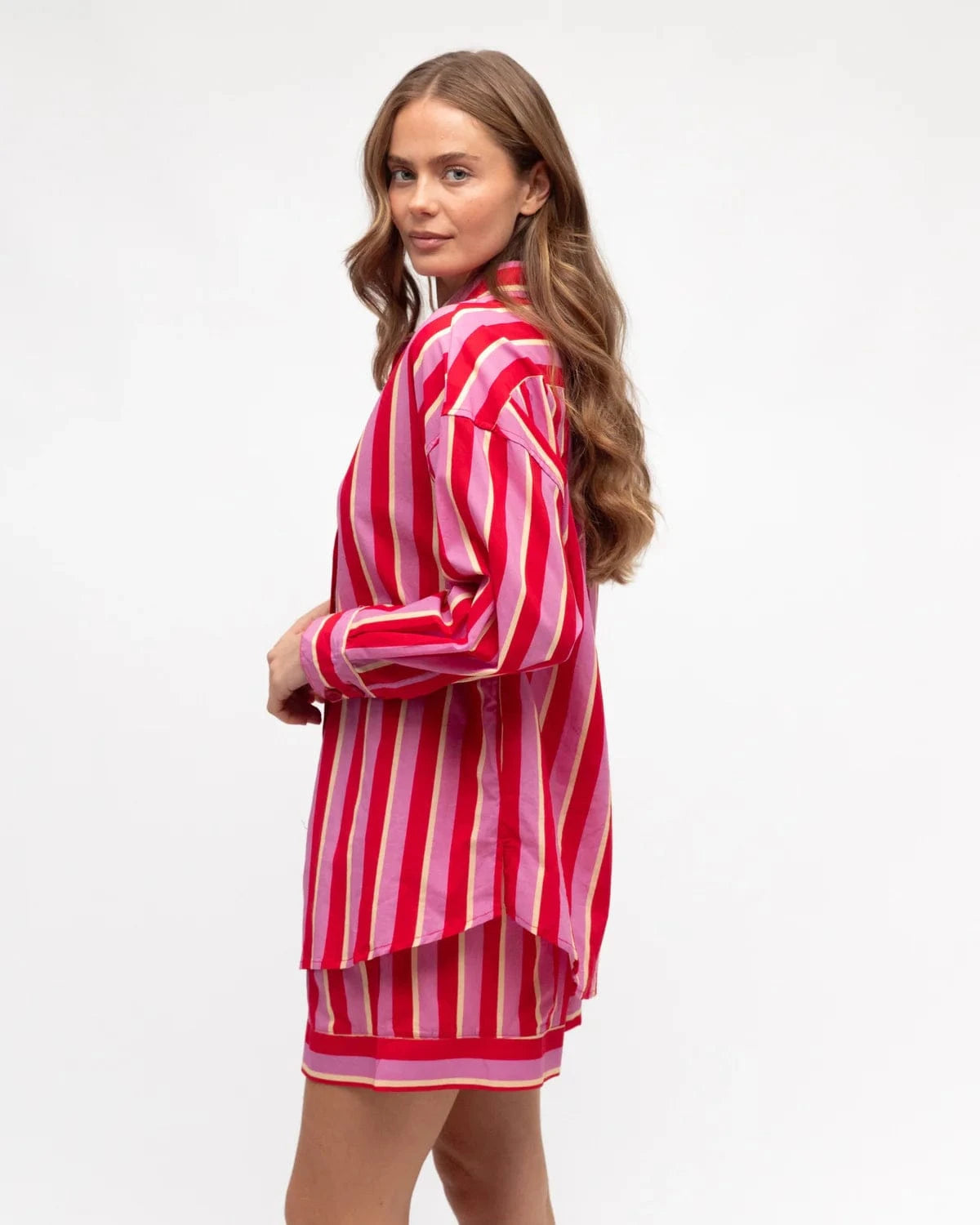 Paperheart Red Renata Stripe Shirt