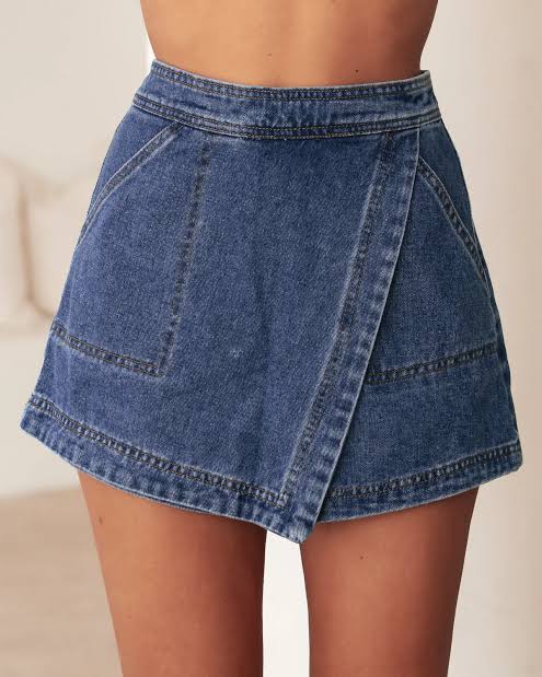 Ebby and I Denim Skort (Denim)