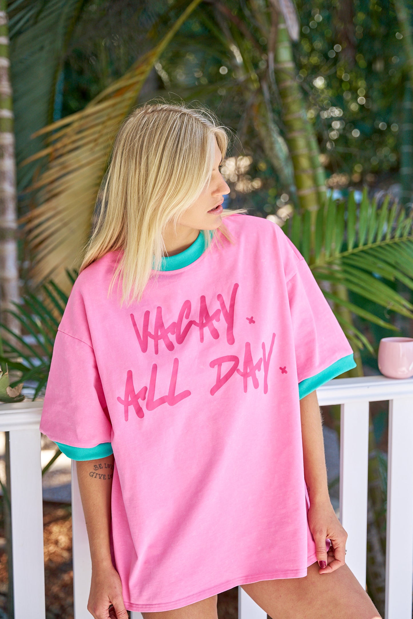 Pre Order: Hibiscus Hotel Vacay Allday Oversized Tee