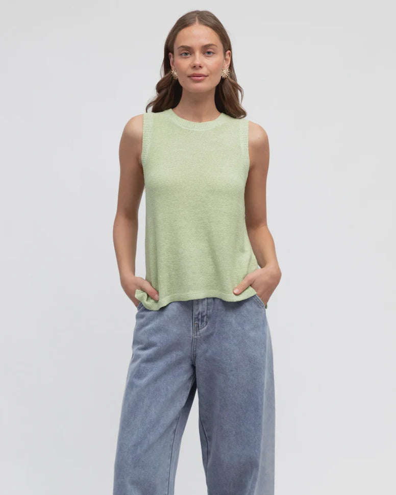 Paperheart Saturday Knit Top (Sea Moss)