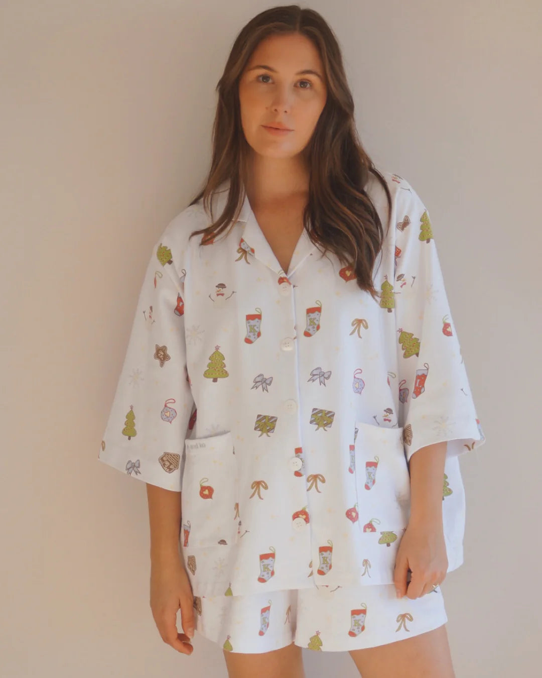 Len & Ko Women's Christmas Pyjama Set