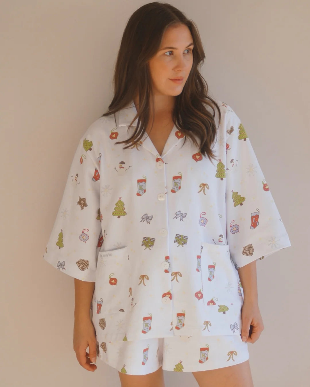 Len & Ko Women's Christmas Pyjama Set