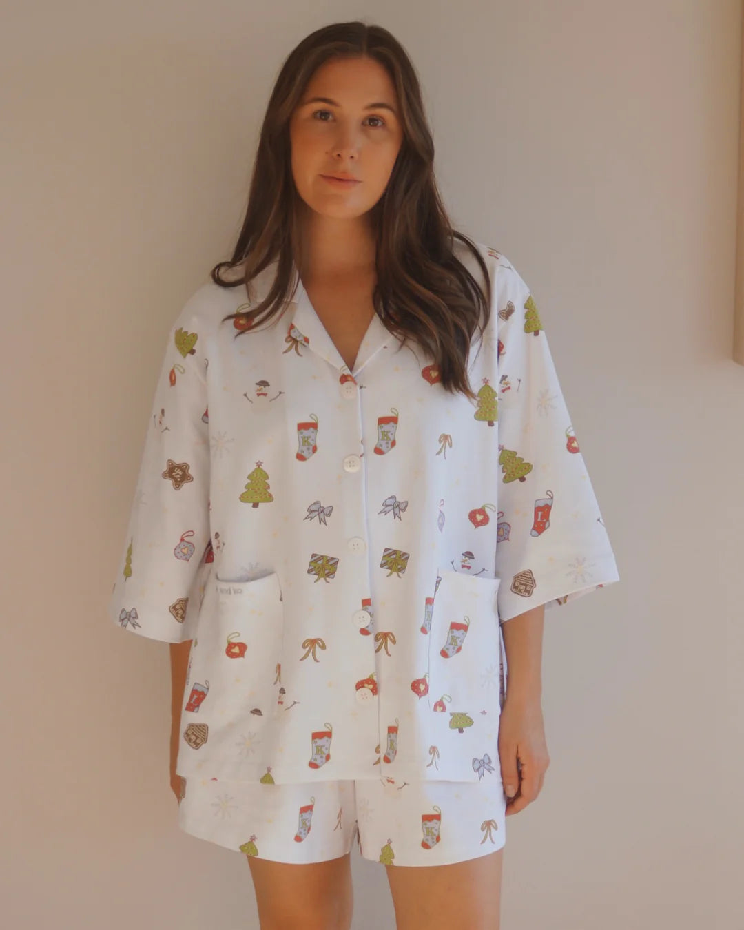 Len & Ko Women's Christmas Pyjama Set