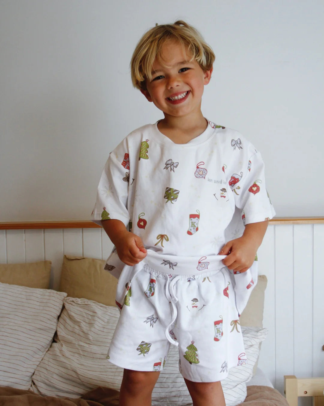 Len & Ko Kids Christmas Pyjama Set