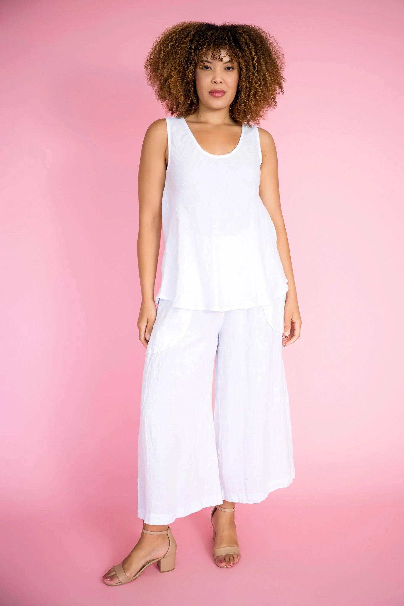 Donna Donna Camino Linen Tank