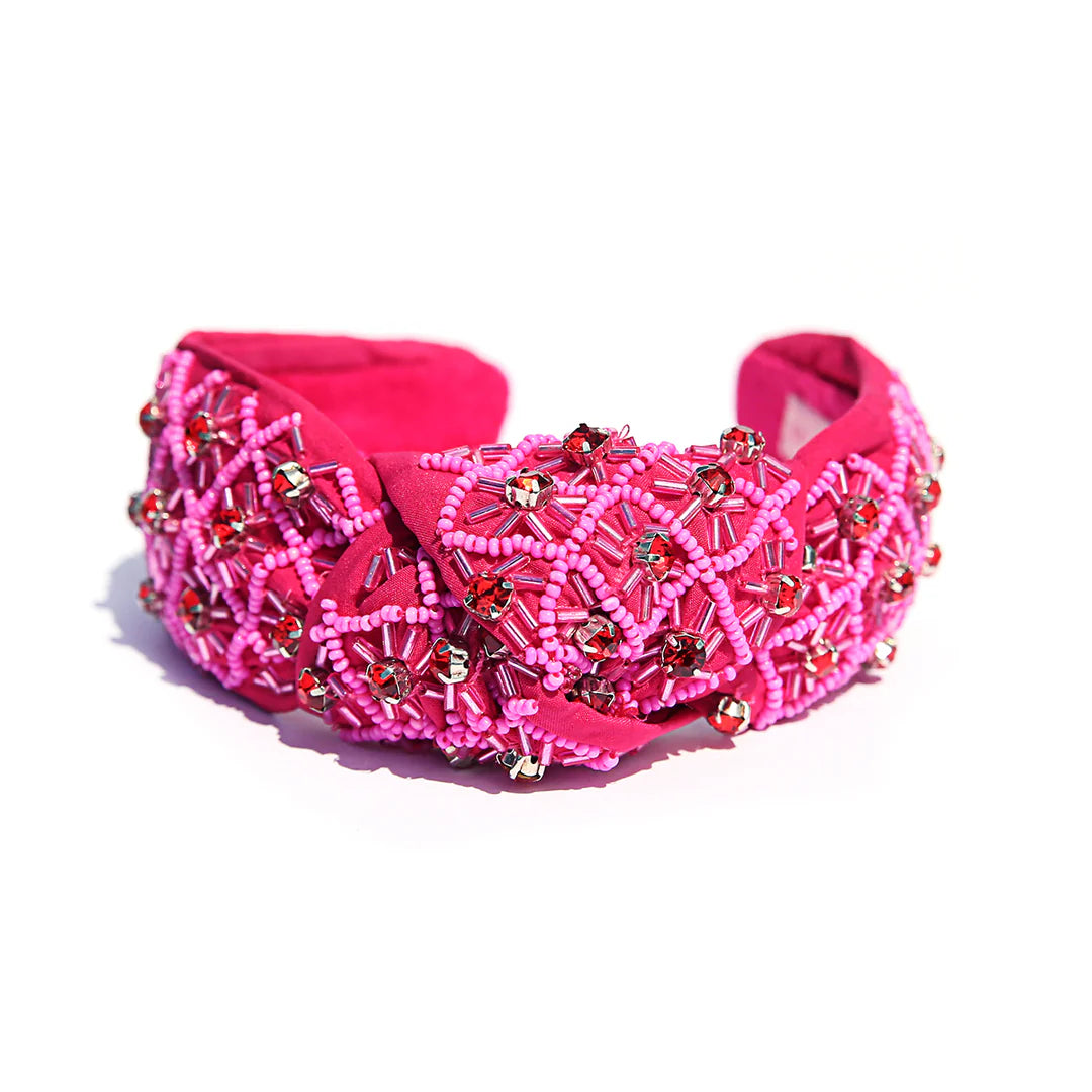 Hot Pink Diamante Headband - Kingston Jewellery