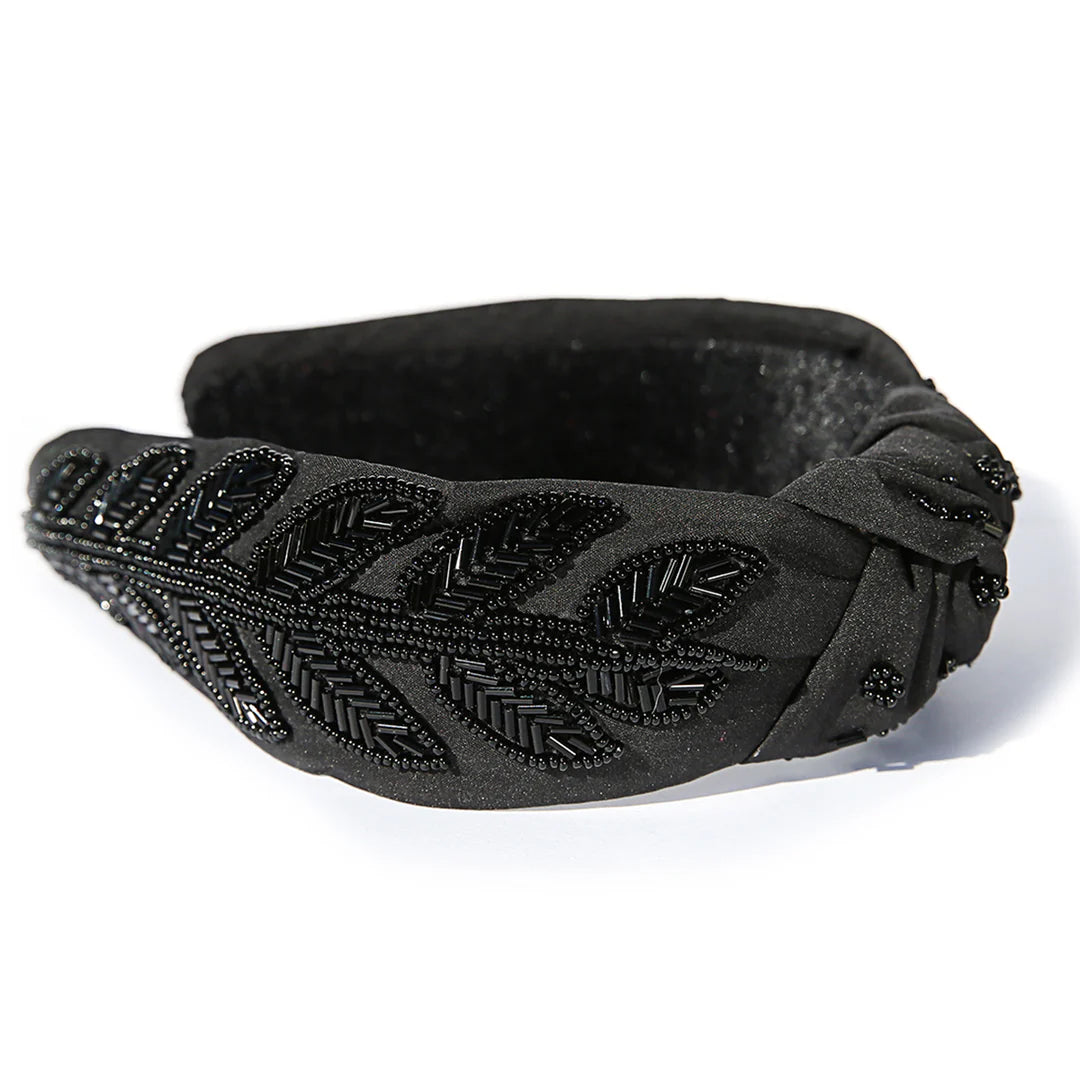 Goddess Beaded Headband Black - Kingston Jewellery