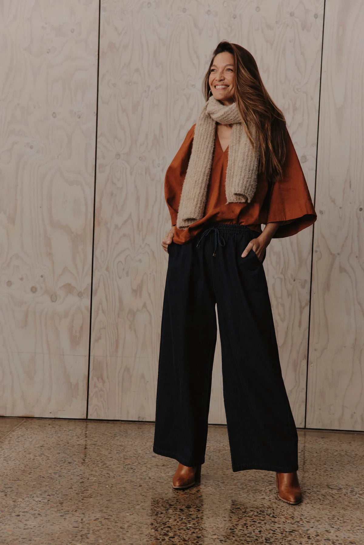 Eb and Ive Pepi Wide Denim Pant