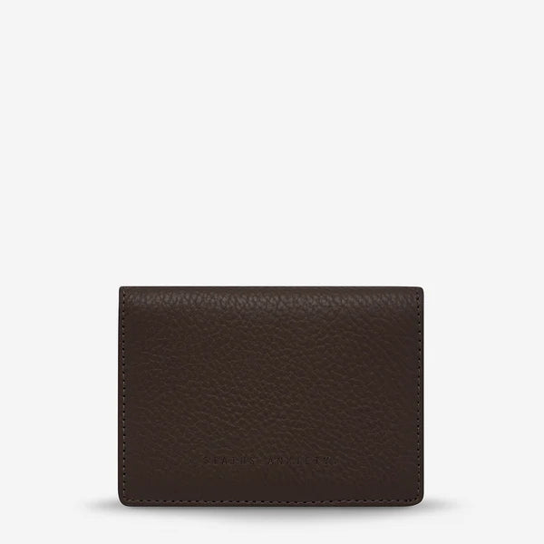 Status Anxiety Easy Does It Wallet - Cocoa