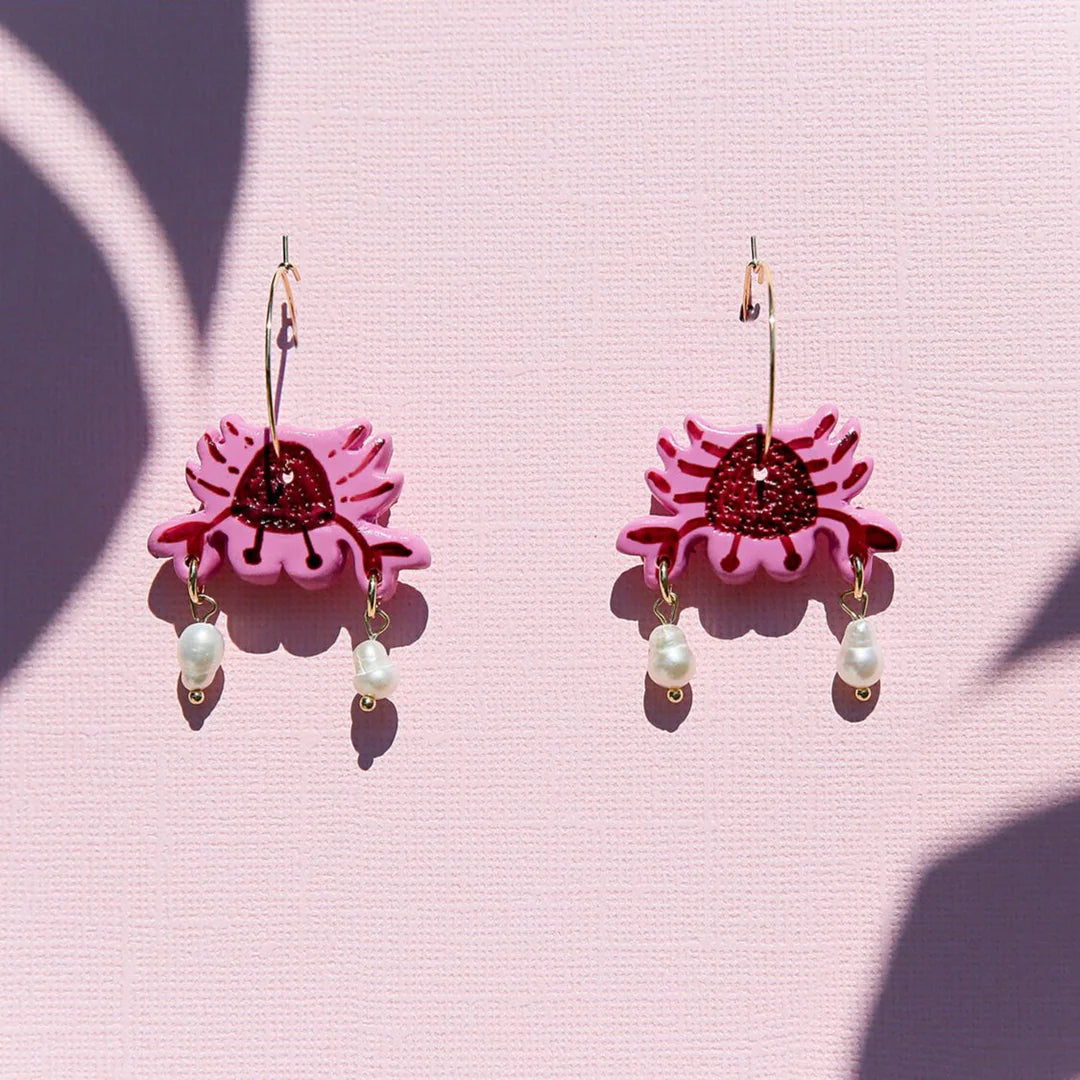Crab Pearl Earrings - Kingston Jewellery