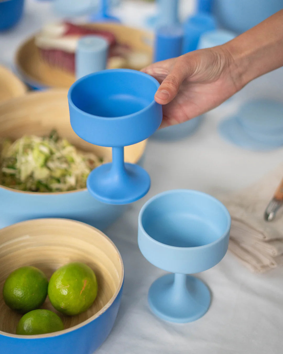 Porter Green Sky + Kingfisher | Mecc | Silicone Unbreakable Cocktail Glasses