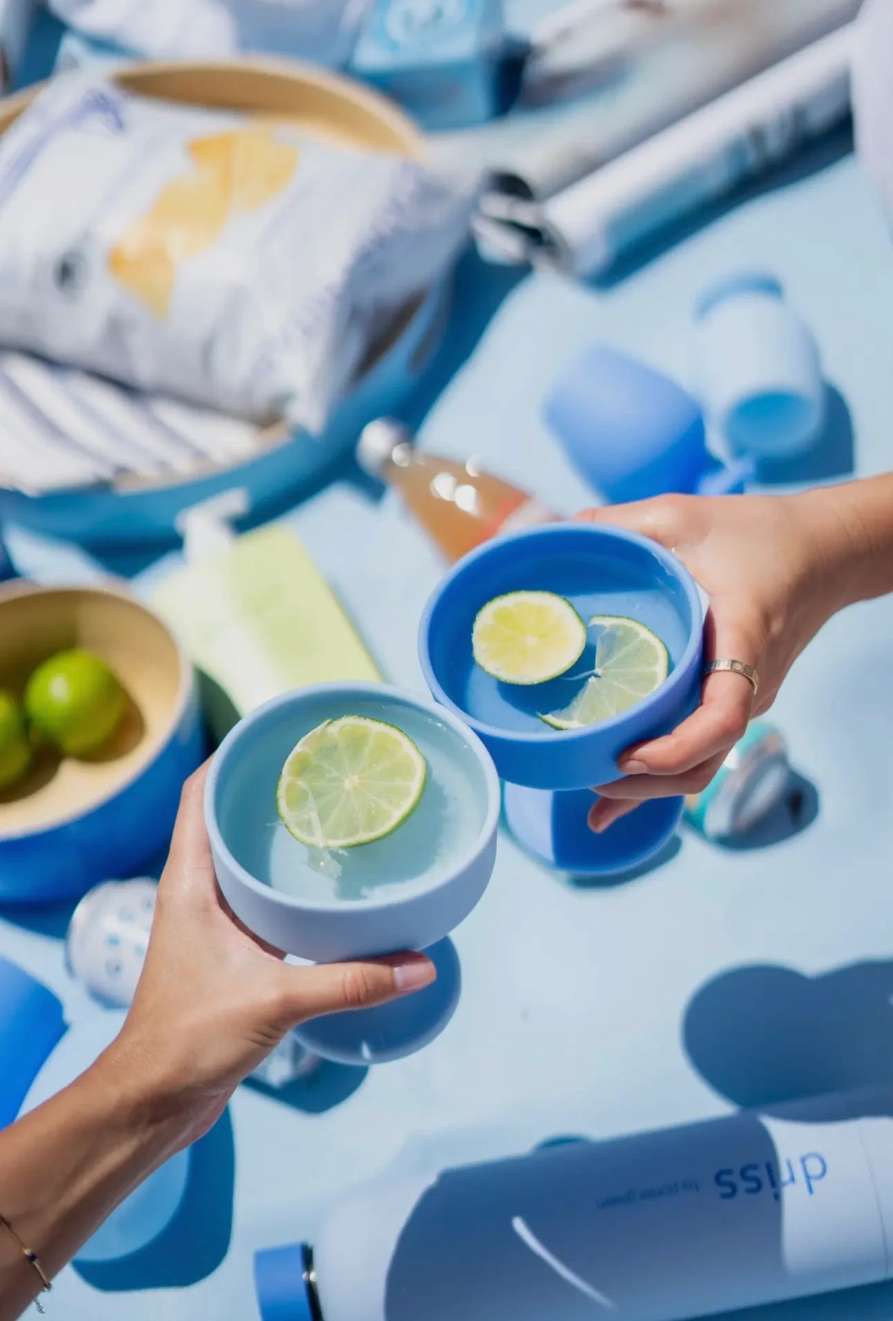 Porter Green Sky + Kingfisher | Mecc | Silicone Unbreakable Cocktail Glasses