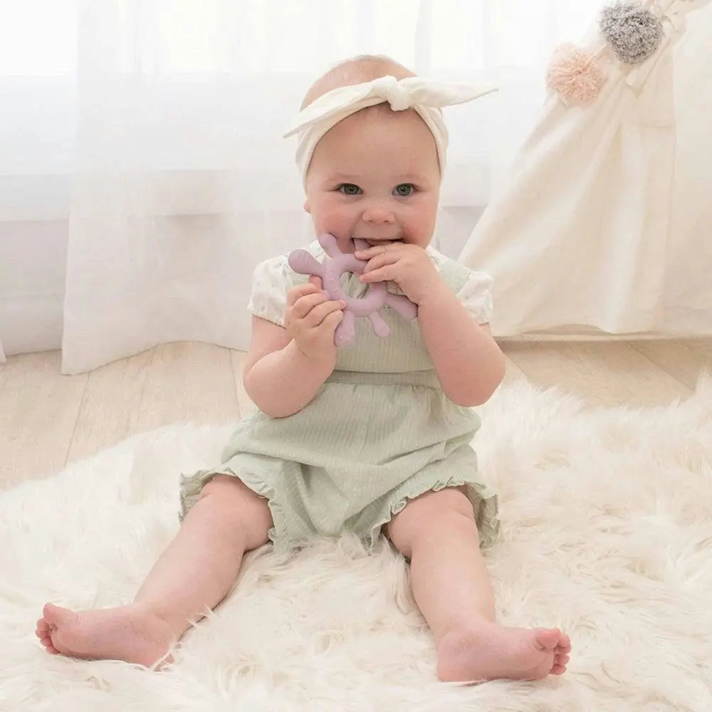 Playground Silicone Splash Teether Dusty Mauve