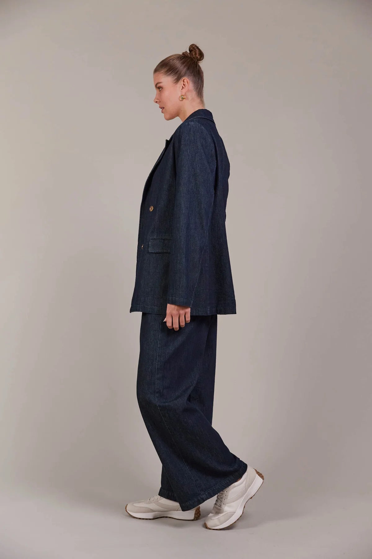 Eb and Ive Pepi Denim Blazer (Oxford)