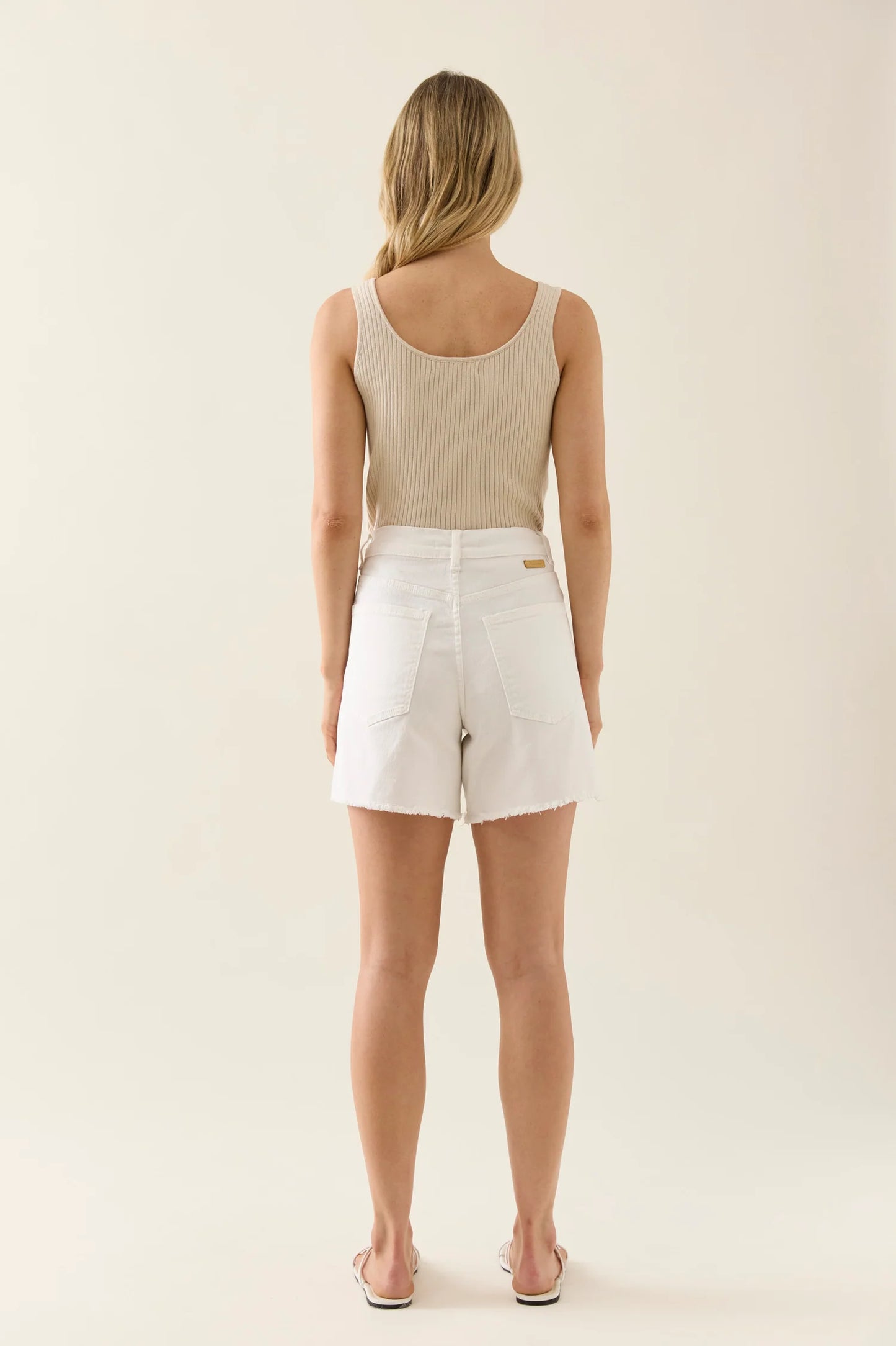 Isle of Mine Duke Denim Shorts - Salt