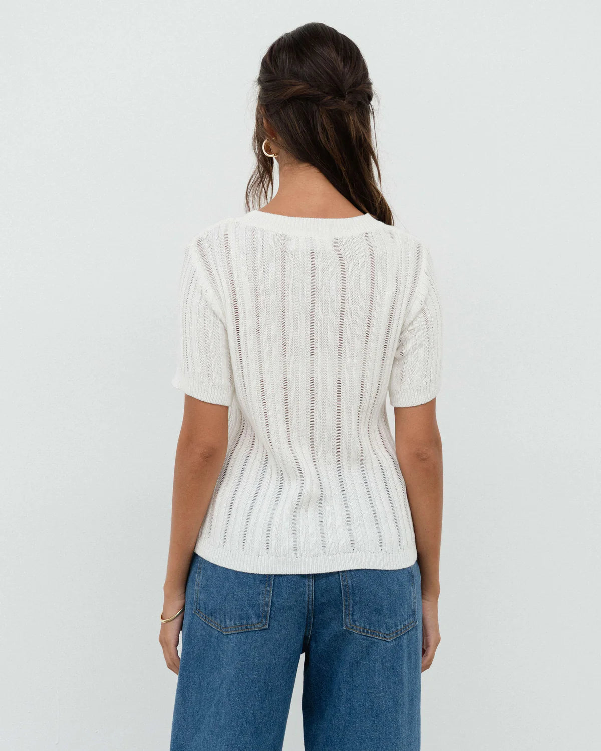 White Closet White Knitted Tee
