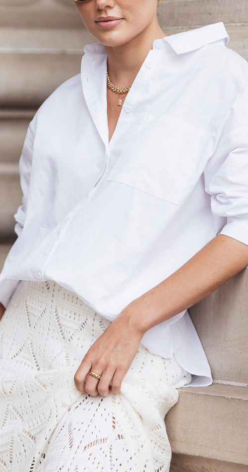 Feather and Noise ‘Eve’ Shirt White
