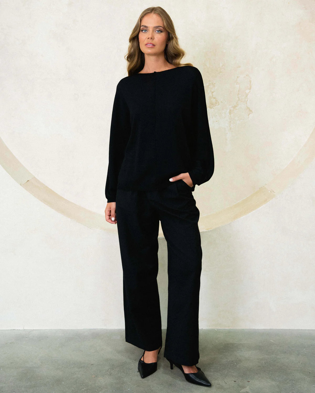 Ebby and I Pullover Knit Black
