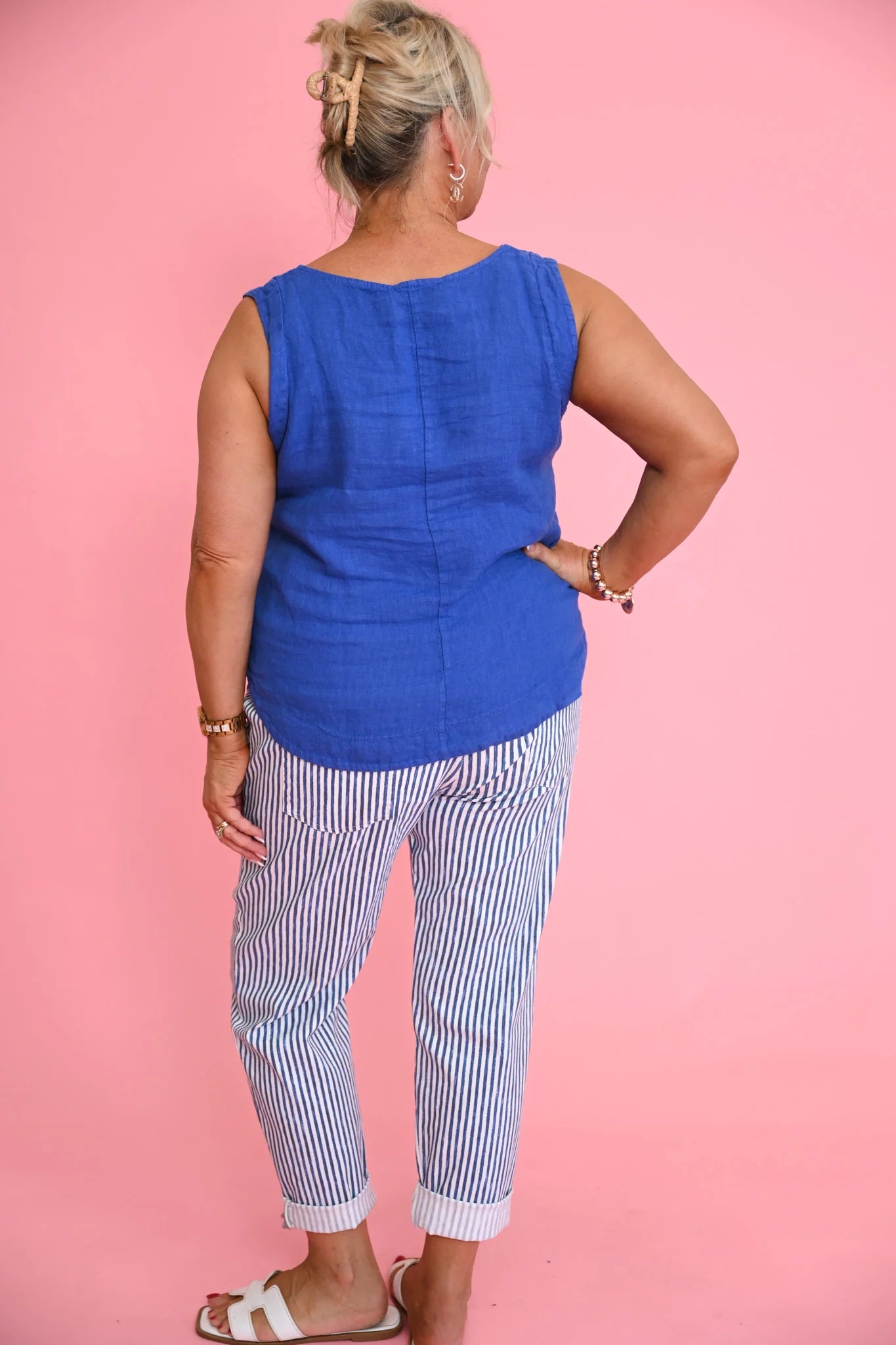 Donna Donna Passp Striped Pant