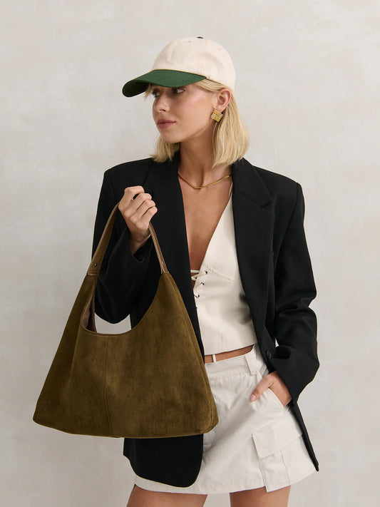 Kenny Suede Bag Olive - Angels Whisper